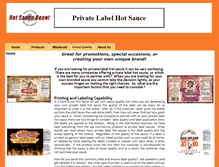 Tablet Screenshot of private-label-hot-sauce.com